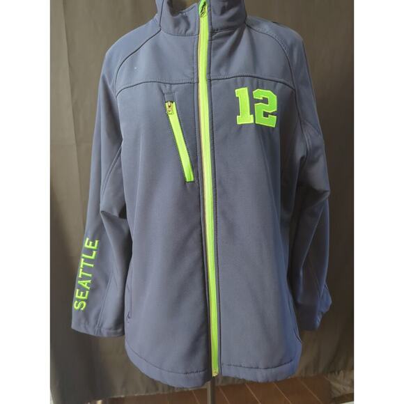 Women's Ellie & Kate Seahawks blue zip up jacket size 2xl - Picture 1 of 7